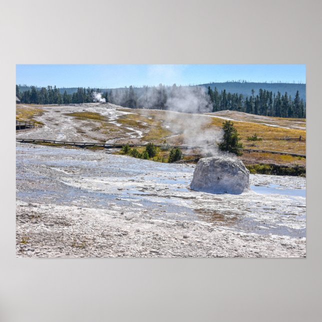 Affiche Geyser Beehive, Parc national de Yellowstone (Devant)