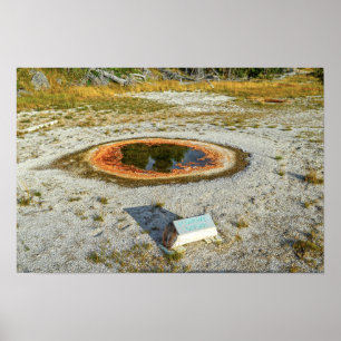 Affiche Geyser économique, parc national de Yellowstone