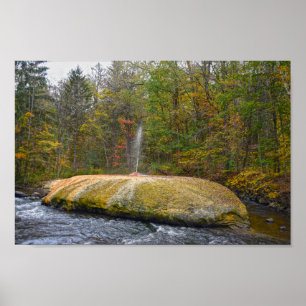 Affiche Geyser Island Spouter, Saratoga Springs, New York