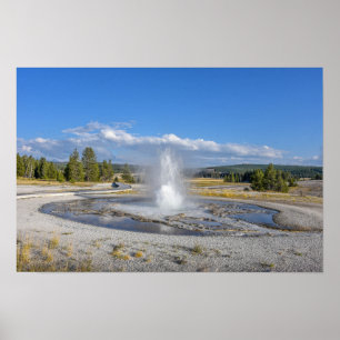 Affiche Geyser Sawmill, Parc national de Yellowstone