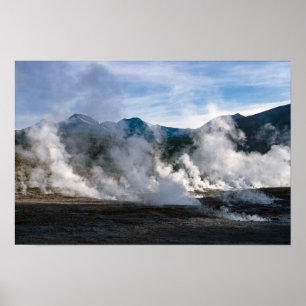 Affiche Geysers d'El Tatio près de San Pedro de Atacama -
