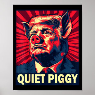 Affiche Ggy silencieux drôle Ggy silencieux Rétro Vintage