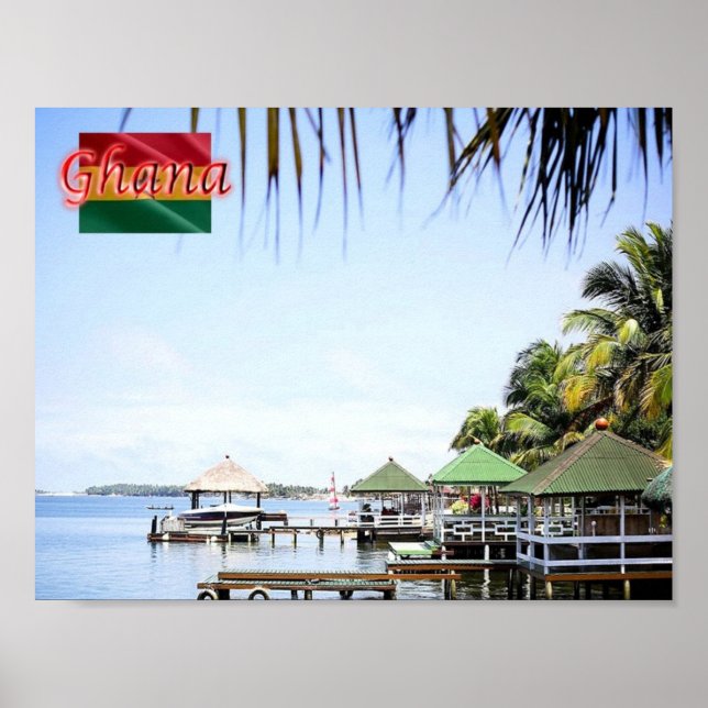 Affiche Ghana - Côte du Ghana - (Devant)