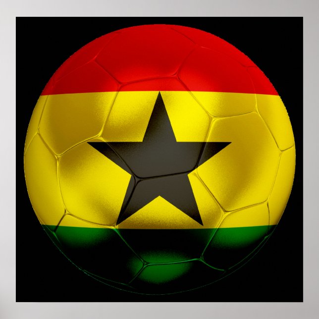 Affiche Ghana Football (Devant)