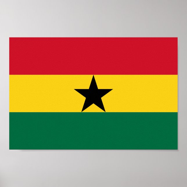 Affiche Ghana Indicateur Afrique (Devant)