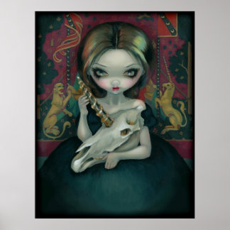 Affiche Ghost ART de Unicorne IMPRIMER tapisserie gothique