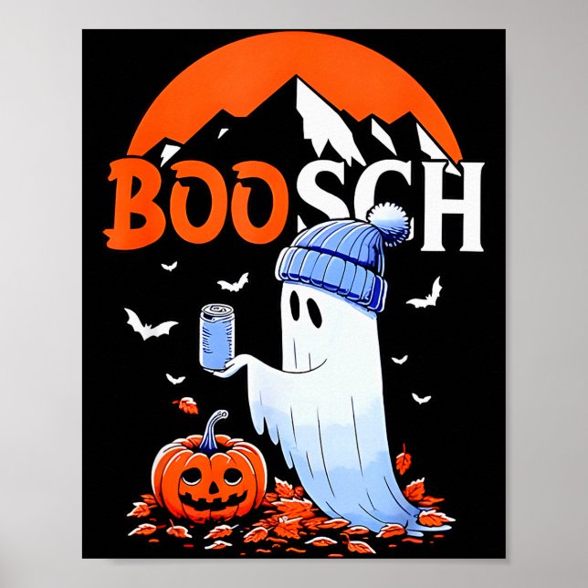 Affiche Ghost Boosch Beer Halloween  (Devant)