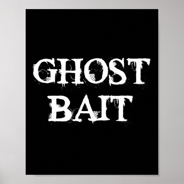 Affiche Ghost Byit Funny Paranormal Ghost Chasse Horreur H (Devant)