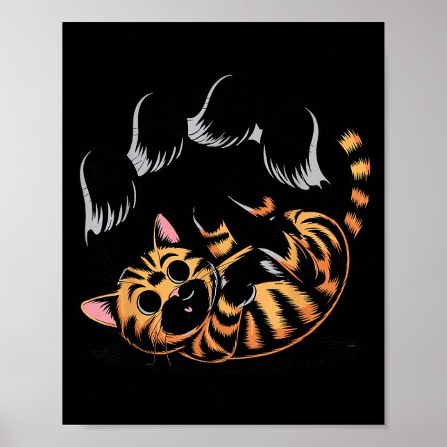 Affiche Ghost Cat Meme Funny Halloween Soky Kitty  (Devant)