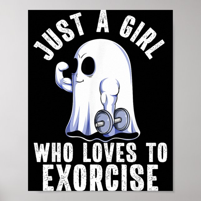 Affiche Ghost Funny Gym Workout Bodybuilding Soky Hallowee (Devant)