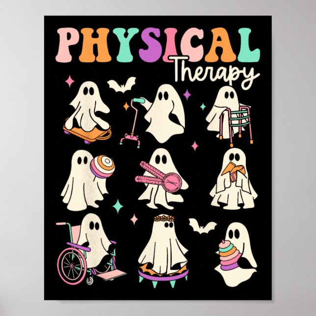 Affiche Ghost Funny Physiothérapie Pt Physiothérapeute (Devant)