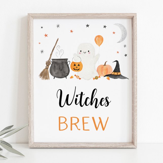 Affiche Ghost Halloween sorcières Brew Boissons Signale (Créateur téléchargé)