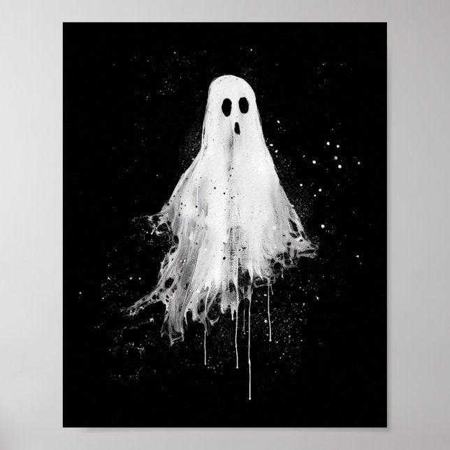 Affiche Ghost Horror Éffrayante horreur Halloween Goth Alt (Devant)