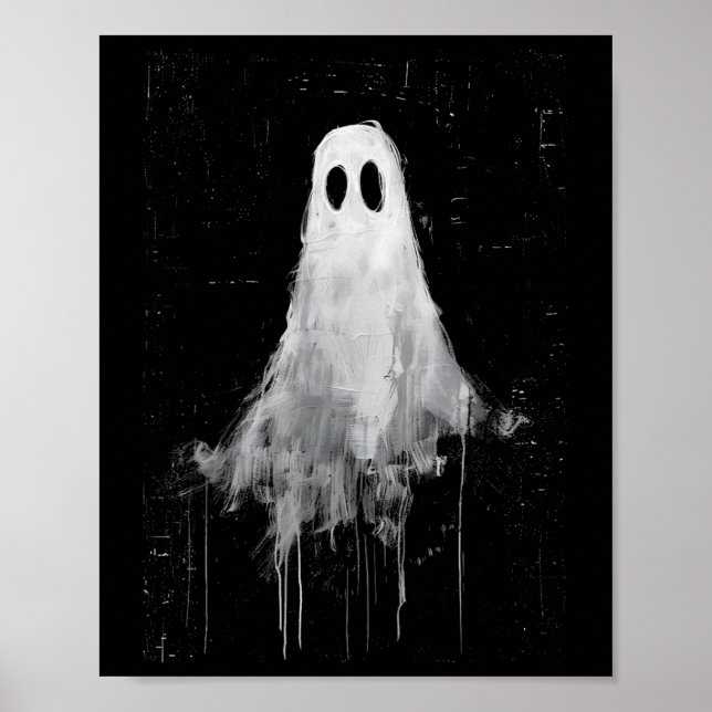 Affiche Ghost Horror Spirit Éffrayant Effrayant Halloween  (Devant)