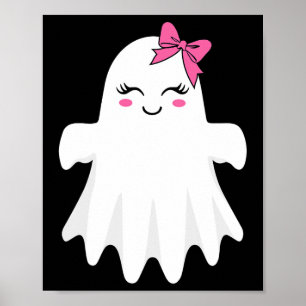 Affiche Ghost mignon Avec Bow Boo Costume Halloween Pour F