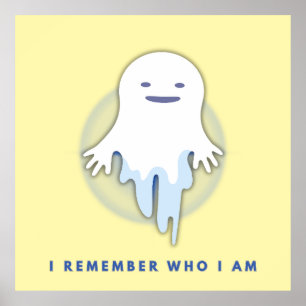 Affiche Ghost mignon - Je Me Souviens Qui Je Suis Cadeau