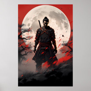 Affiche Ghost of Tsushima samouraï