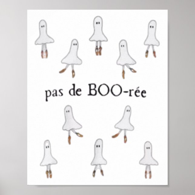 Affiche Ghost Pas De Boo-rée Llet Danseuse Éffrayante Hall (Devant)