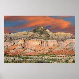 Affiche Ghost Ranch Mountain Pastels