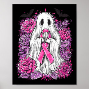 Affiche Ghost Ribbon Sensibilisation au cancer du sein Hal