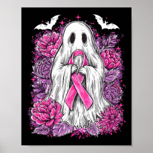 Affiche Ghost Ribbon Sensibilisation au cancer du sein Hal