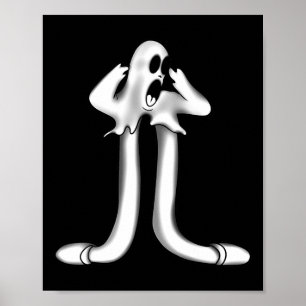 Affiche Ghost X Koko Le Clown effrayant Goth