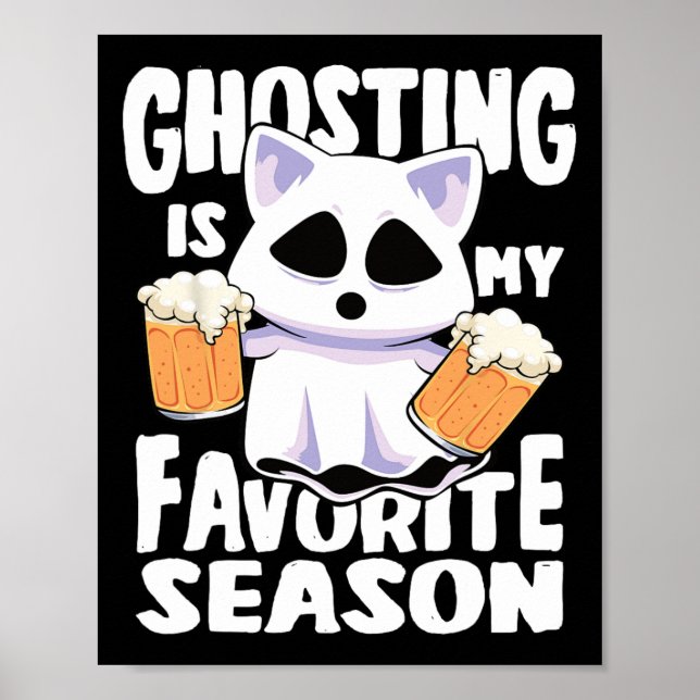 Affiche Ghosting Est Ma Saison Favorite Halloween Femme Ch (Devant)