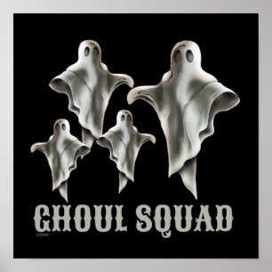 Affiche GHOUL SQUAD drôle fantôme éffrayant
