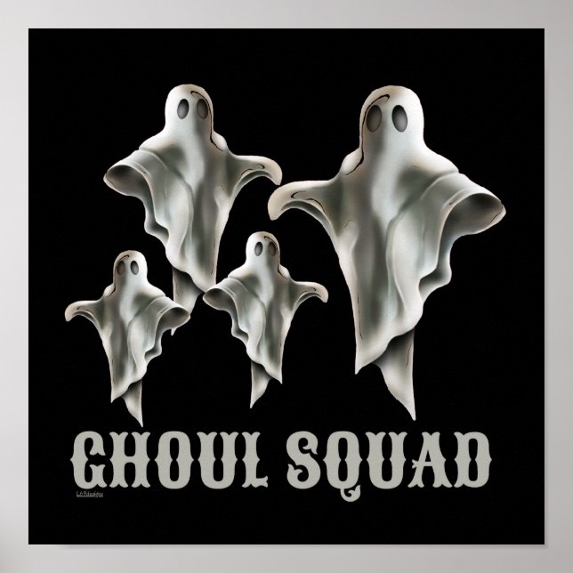 Affiche GHOUL SQUAD drôle fantôme éffrayant (Devant)