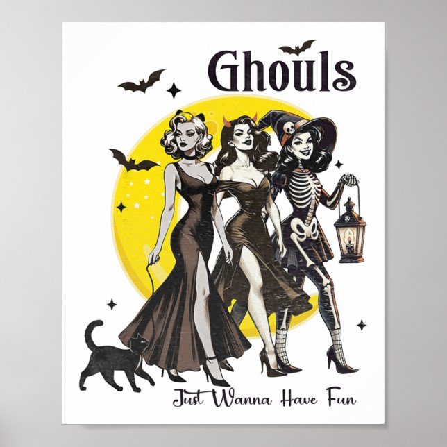 Affiche Ghouls veut juste avoir des femmes amusantes Drôle (Devant)