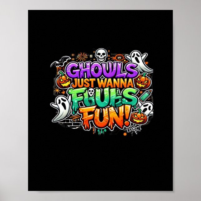 Affiche Ghouls veut juste s'amuser - Gouls d'automne (Devant)