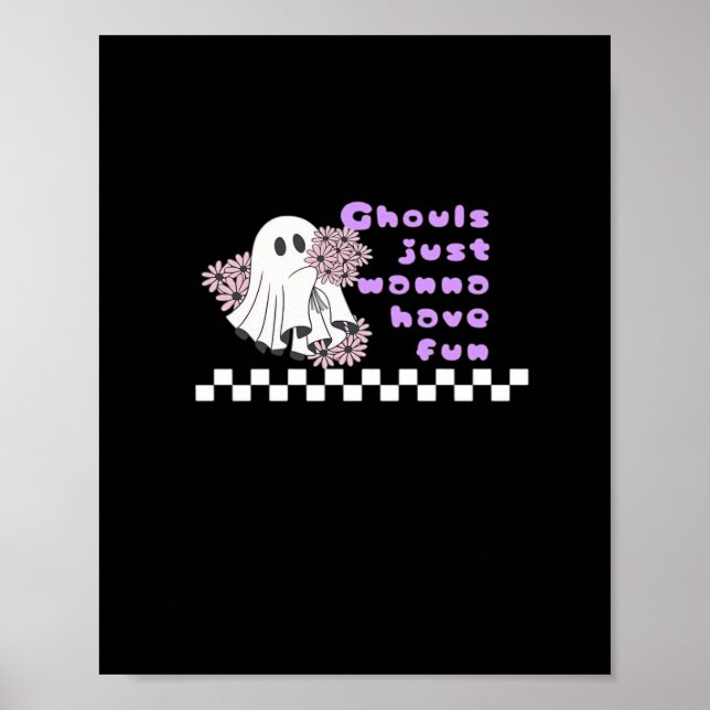Affiche Ghouls veut juste s'amuser - Sloth dans un costume (Devant)
