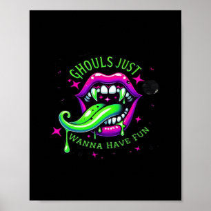 Affiche Ghouls Veux Juste Avoir Un Design Amusant Boo-tifu