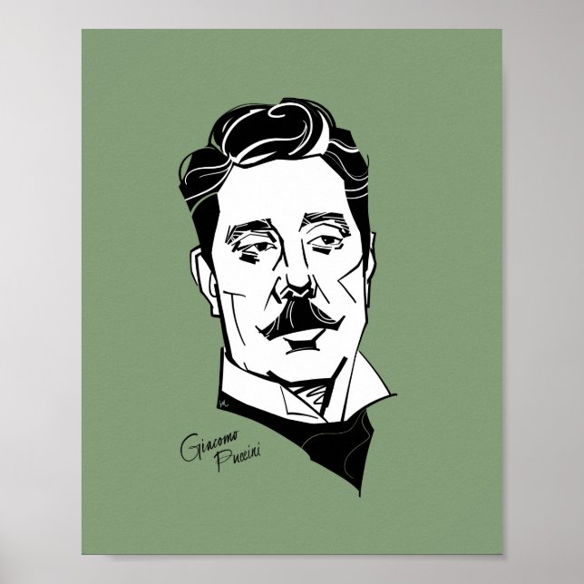 Affiche Giacomo Puccini (Devant)