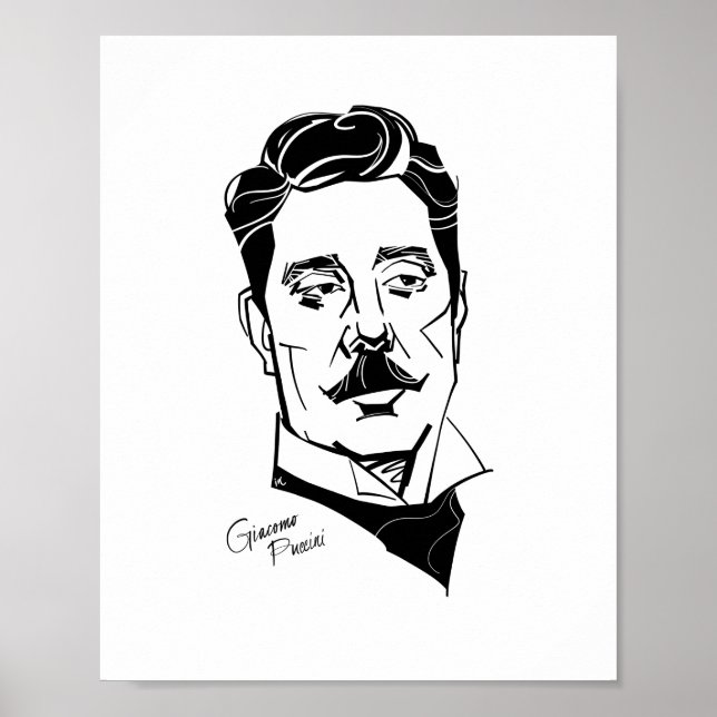 Affiche Giacomo Puccini (Devant)