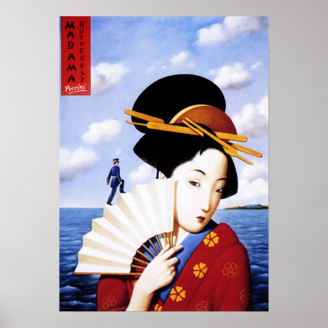 Affiche Giacomo Puccini MADAMA BUTTERFLY Opera Play Show (Devant)