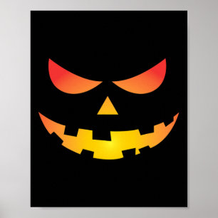 Affiche Giant Jack O'Lantern Face Halloween Citrouille Amu