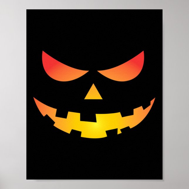 Affiche Giant Jack O'Lantern Face Halloween Citrouille Amu (Devant)