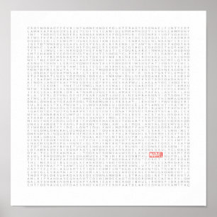 Affiche Giant Marvel Themed Wordsearch