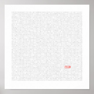 Affiche Giant Marvel Themed Wordsearch