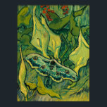 Affiche Giant Peacock Moth, 1889 by Vincent van Gogh<br><div class="desc">Vincent van Gogh - Giant Peacock Moth,  1889. 
Vincent Willem van Gogh (1853-1890) was a Dutch Post-Impressionist painter who posthumously became one of the most famous and influential figures in Western art history.</div>