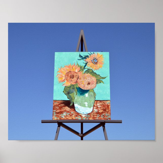 Affiche Giant Van Gogh Sunflowers (Devant)