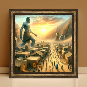 Affiche Giants de la Bible chrétienne dans l'art canadien