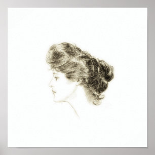 Affiche Gibson Girl Profile
