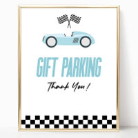 Gift Parking Blue Race Voiture Panneau de la table