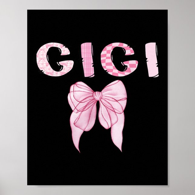 Affiche Gigi Birthday Girl Matching Coquette Nk Bow  (Devant)