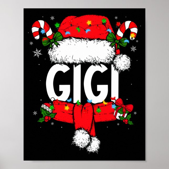 Affiche Gigi Christmas Pajama Santa Claus Family Matching  (Devant)