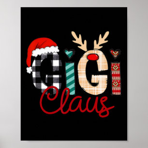Affiche Gigi Claus Reindeer Noël