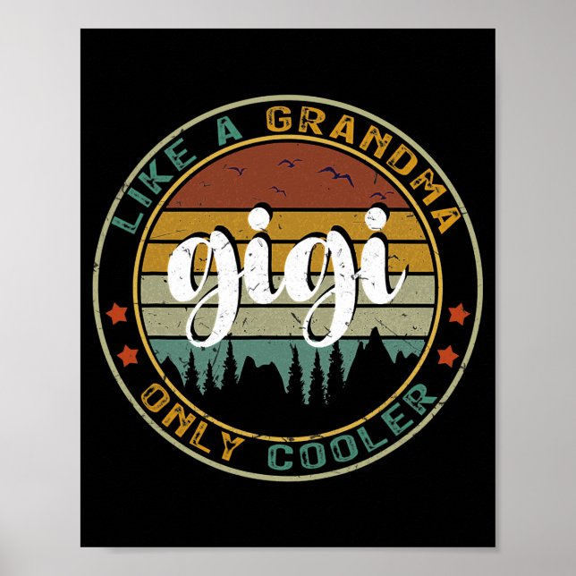 Affiche Gigi Comme Une Grand-Mère Seulement Glacière Mère  (Devant)