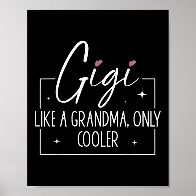 Affiche Gigi Comme Une Grand-Mère Uniquement Glacière Fête (Devant)